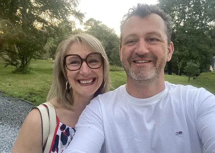 cathy et xavier les propriétaire du domaine baruteau